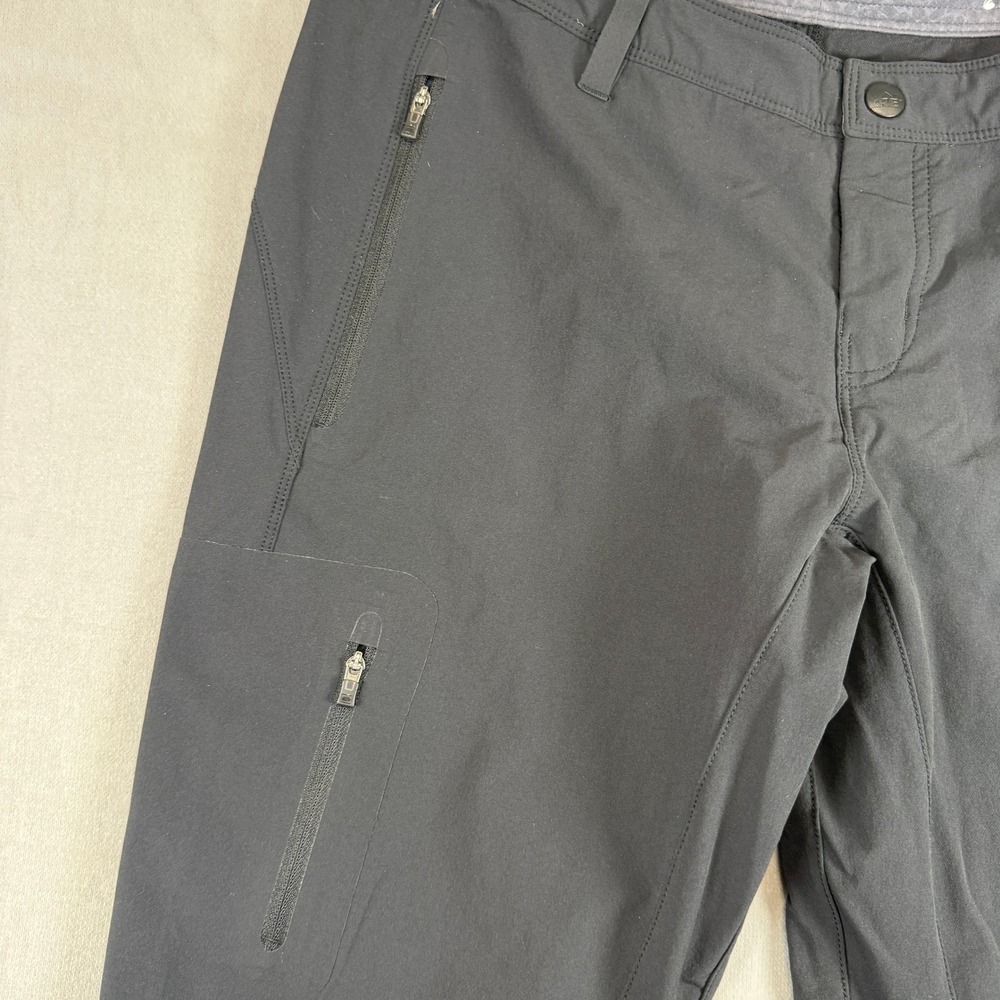 REI Hiking Pants Women 10 Dark Gray Nylon Spandex Stretch Outdoor Straight Leg - Picture 5 of 11